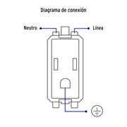 Contacto 2 polos + tierra, VOLTECK BASIC