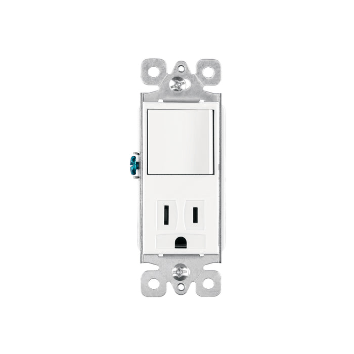Interruptor-contacto, 2 polos + tierra, Classic, VOLTECK