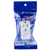 Interruptor de palanca con contacto, Standard, blanco