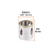 Brocasierra diamante 1-1/2' borde continuo, TRUPER