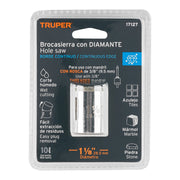 Brocasierra diamante 1-1/8' borde continuo, TRUPER