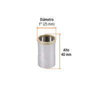 Brocasierra diamante 1' borde continuo, TRUPER