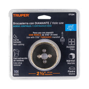 Brocasierra diamante 2-1/2' borde continuo, TRUPER