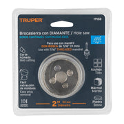 Brocasierra diamante 2' borde continuo, TRUPER