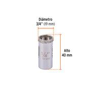 Brocasierra diamante 3/4' borde continuo, TRUPER