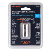 Brocasierra diamante 7/8' borde continuo, TRUPER