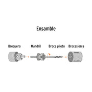 Brocasierra bimetálica 3-1/4', TRUPER EXPERT