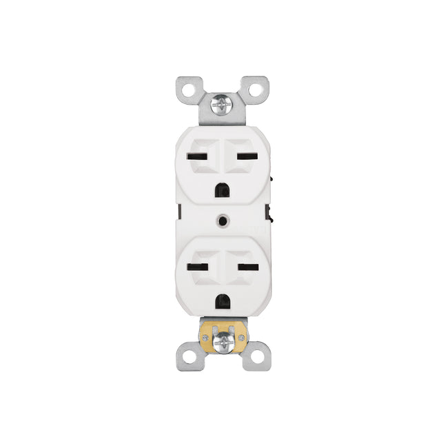 Contacto dúplex, cara de chino, Standard, blanco, VOLTECK