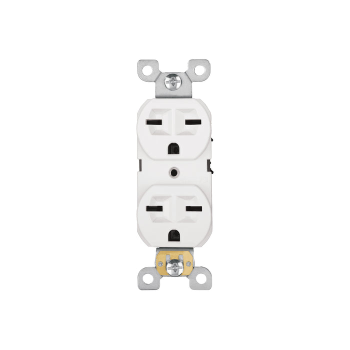 Contacto dúplex, cara de chino, Standard, blanco, VOLTECK