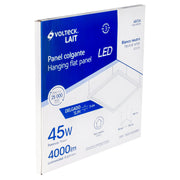 Panel LED 45W 4000K, 60x60 cm, empotrable/colgante VOLTECK