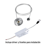 Panel LED 45W 4000K, 30x120 cm, empotrable/colgante, VOLTECK