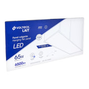 Panel LED 65W 6500K, 60x120 cm, empotrable/colgante, VOLTECK