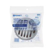 Coladera 5' universal,ABS, rejilla cromada 1/4 vuelta, FOSET