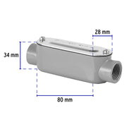 Condulet 1/2' conexión tipo C, VOLTECK