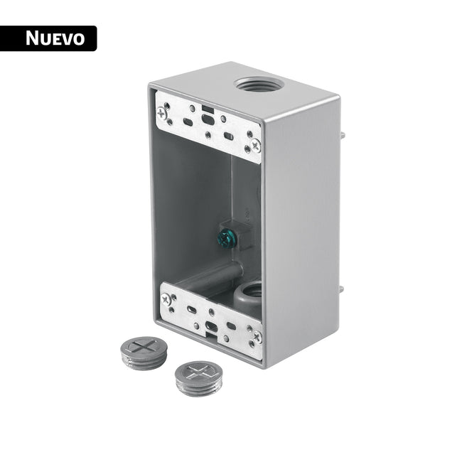 Condulet rectangular 1/2' tipo FS de 3 salidas, VOLTECK