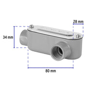 Condulet 1/2' conexión tipo LL, VOLTECK