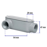 Condulet 1' conexión tipo LR, VOLTECK