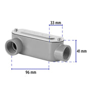 Condulet 3/4' conexión tipo LR, VOLTECK
