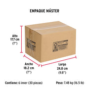 Bolsa con 100 colas de pato #3, 4 cm altura, 11.2 mm ojillo