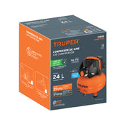 Compresor libre de aceite, 24L, 2-2/3HP, 127V, TRUPER