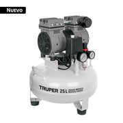Compresor de aire, silencioso, grado médico,25L, 1HP, TRUPER