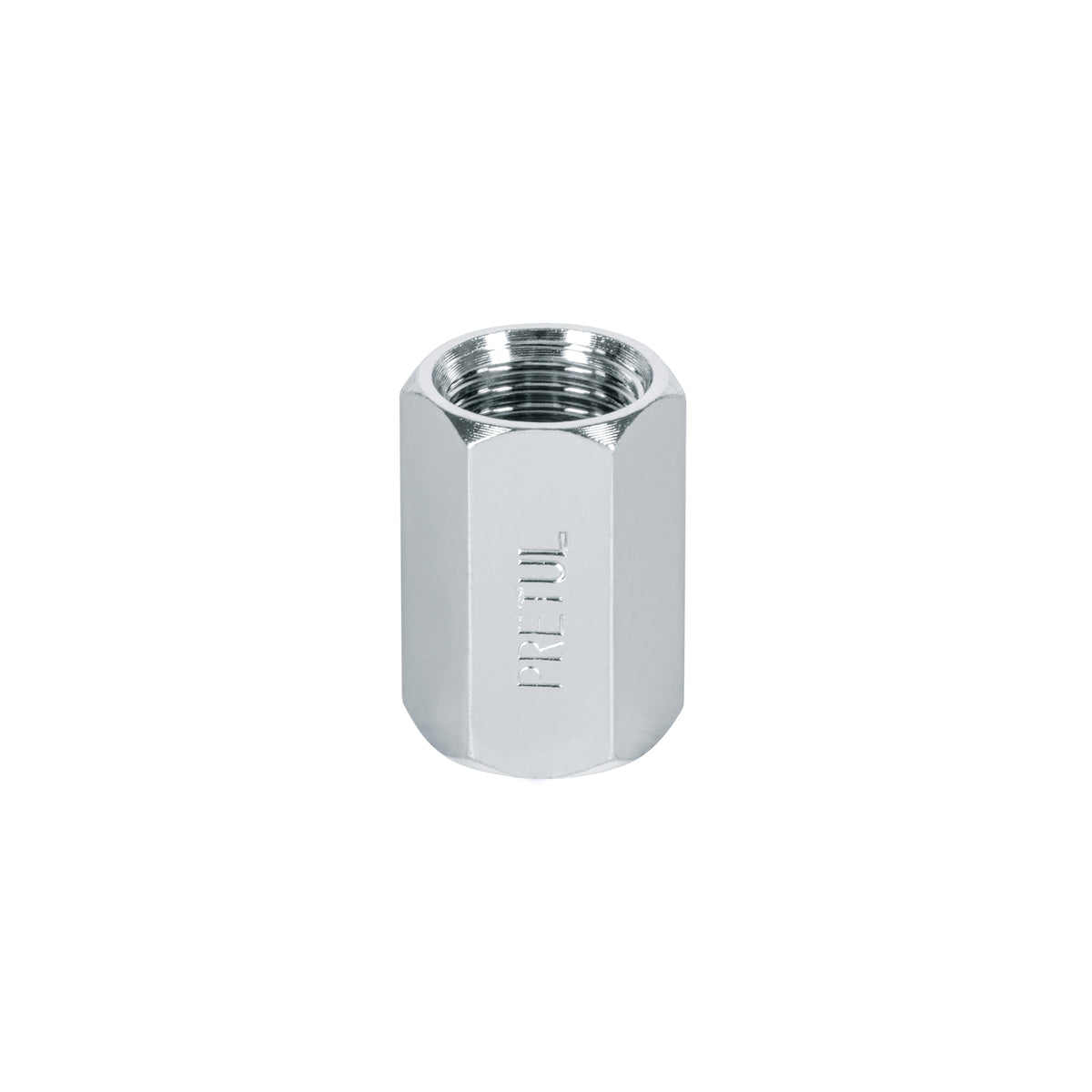 Cople de acero, hembra-hembra, cuerda 1/4' NPT, PRETUL