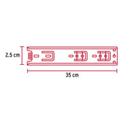 Bolsa con 2 correderas extensión 35 cm p/cajón, ancho 2.5 cm