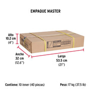 Bolsa con 2 correderas extensión 50 cm p/cajón, ancho 2.5 cm