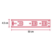 Bolsa con 2 correderas extensión 50 cm p/cajón, ancho 4.5 cm