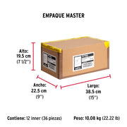 Candado antipalanca 60 mm cuerpo de hierro, HERMEX BASIC