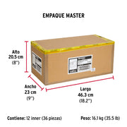 Candado antipalanca 75 mm cuerpo de latón, HERMEX BASIC