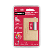 Candado antipalanca, 75mm, cuerpo de latón, llave tetra