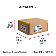 Candado antipalanca 80 mm cuerpo de hierro, HERMEX BASIC