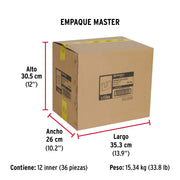 Candado antipalanca 85 mm cuerpo metálico, HERMEX BASIC