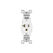 Contacto sencillo, 2 polos 3 hilos, 20 A, Standard, blanco