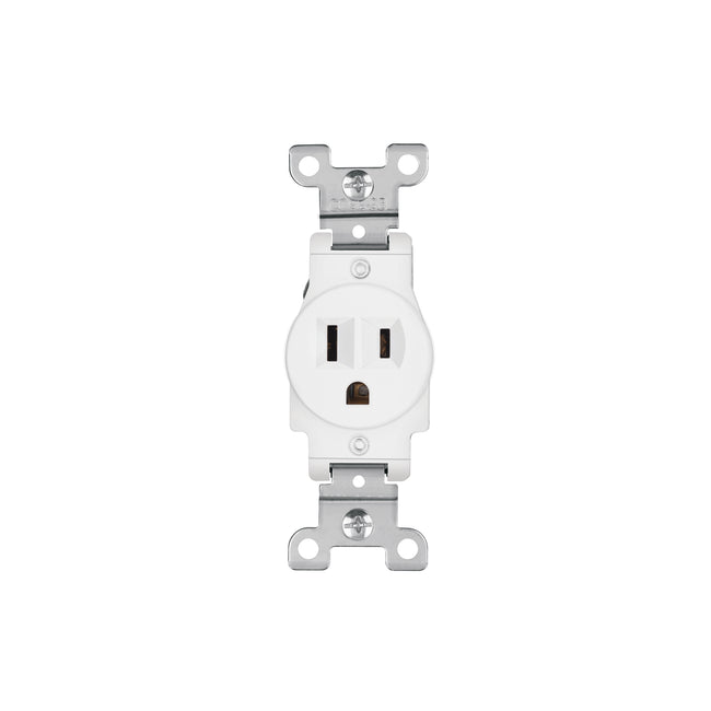 Contacto sencillo, 2 polos 3 hilos, Standard, blanco