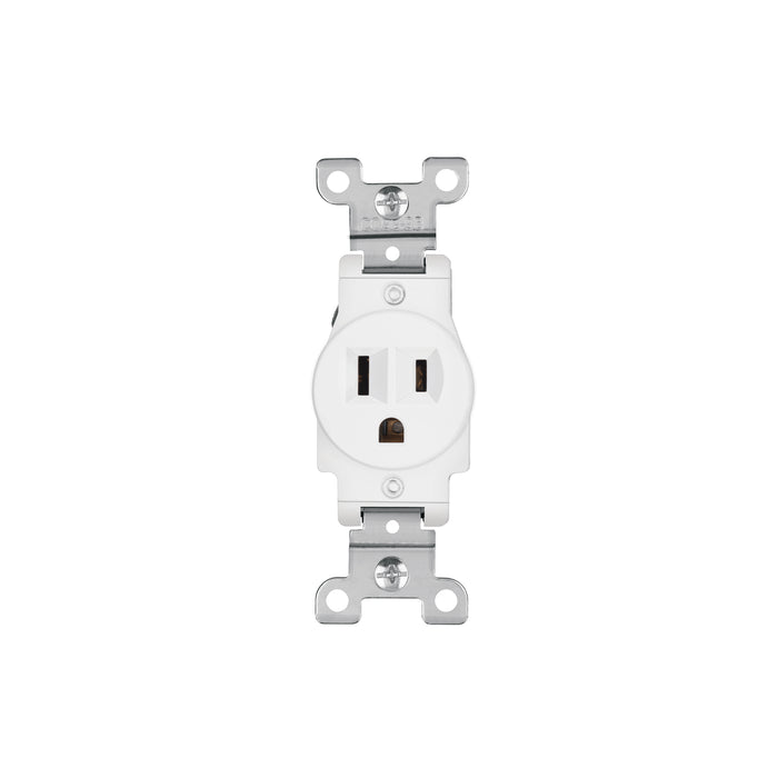 Contacto sencillo, 2 polos 3 hilos, Standard, blanco
