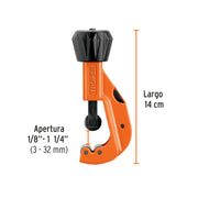 Cortador de tubo de cobre 1/8' a 1-1/4' cuchilla 18mm,Truper
