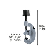 Cortador de tubo de cobre 1/8' a 1-1/8' cuchilla 17mm PRETUL