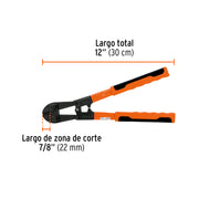 Cortapernos 12', profesional, TRUPER