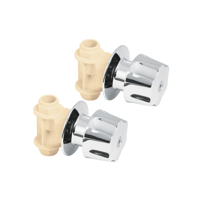 Juego de 2 llaves de empotrar CPVC 1/2' con maneral, FOSET