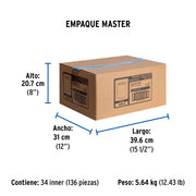 Cople de CPVC de 1-1/4', FOSET