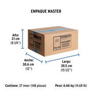 Conector macho CPVC 1-1/4', FOSET