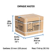 Adaptador hembra de CPVC 3/4' con inserto de latón, FOSET