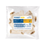 Tee de CPVC 1' rosca central hembra inserto latón, FOSET