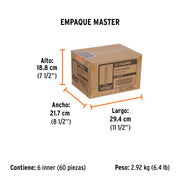 Blíster con 2 crayones de 12 cm industriales rojos, TRUPER