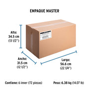 Caja de contactos para canaleta 3' x 5', blanca, VOLTECK