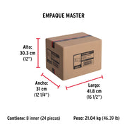 Cerradura sobreponer izq instala-fácil, tradicional, caja