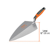Cuchara para albañil 12' forjada tipo Filadelfia,mgo Comfort