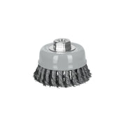 Carda copa 4' alambre trenzado fino, Multi-rosca, TRUPER